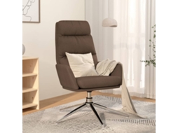 Vidaxl Cadeira De Descanso Tecido Cinzento-acastanhado