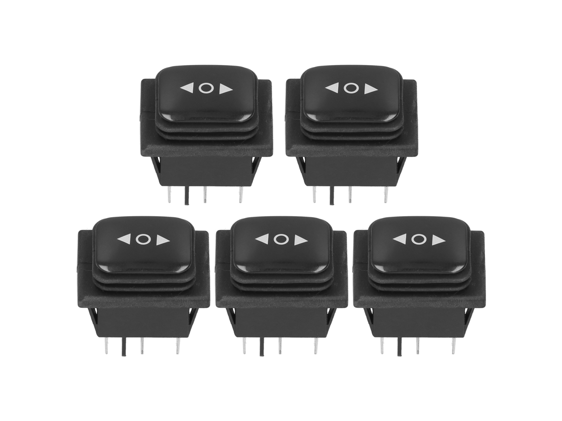 5 Interruptores de Botão de Metal com LED, Auto Reset, 12mm, IP65, Branco, 100‑240V S/MARCA