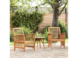 Vidaxl Cadeiras De Jardim 2 Pcs Madeira Acácia Maciça