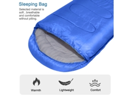 Saco de Dormir para Camping Inverno Leve Portátil