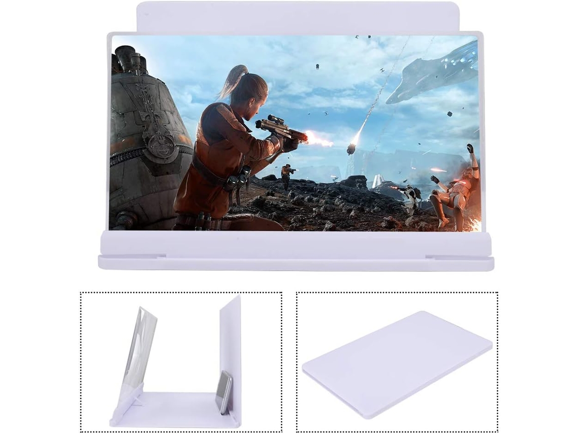Amplificador De Ecrã De Telemóvel Hd De 14 Polegadas Com Suporte