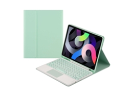 Lurelia Capa Com Teclado Bluetooth Para Ipad 8 10.2, Verde Claro