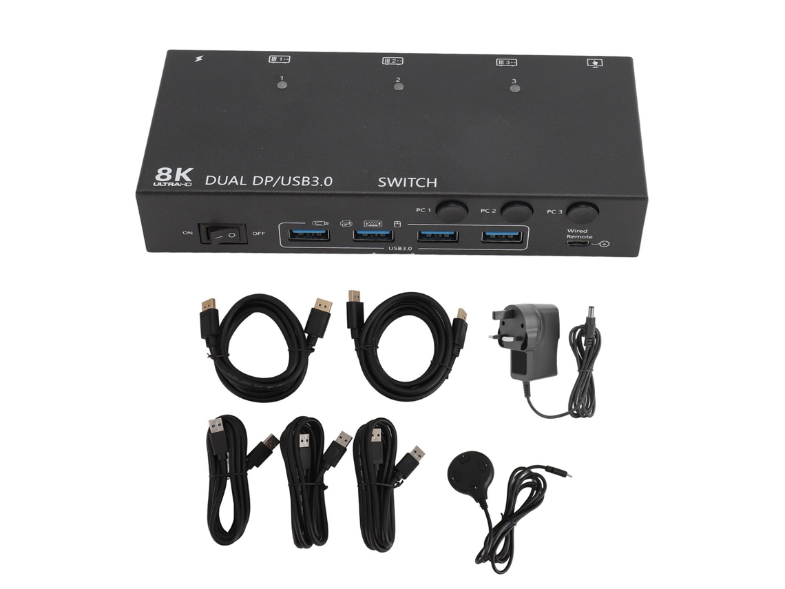 Comutador Kvm LAXISCREED com Emulador Edid