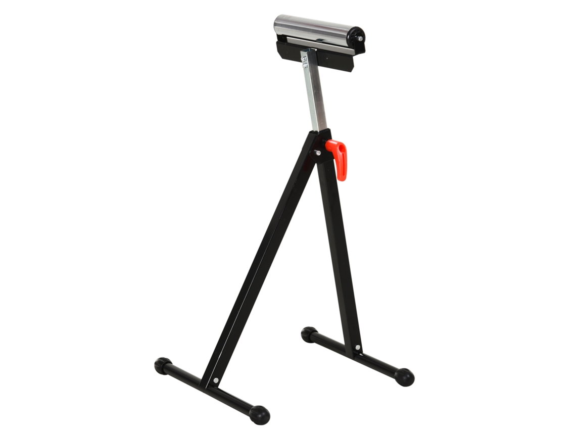 Banco De Roletes, Cor Preto, Com Ajustável, 68-110cm