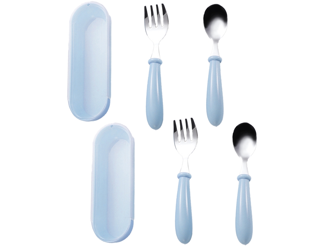 Talheres para Crianças Conjunto de Utensílios em Metal NEVEANCE
