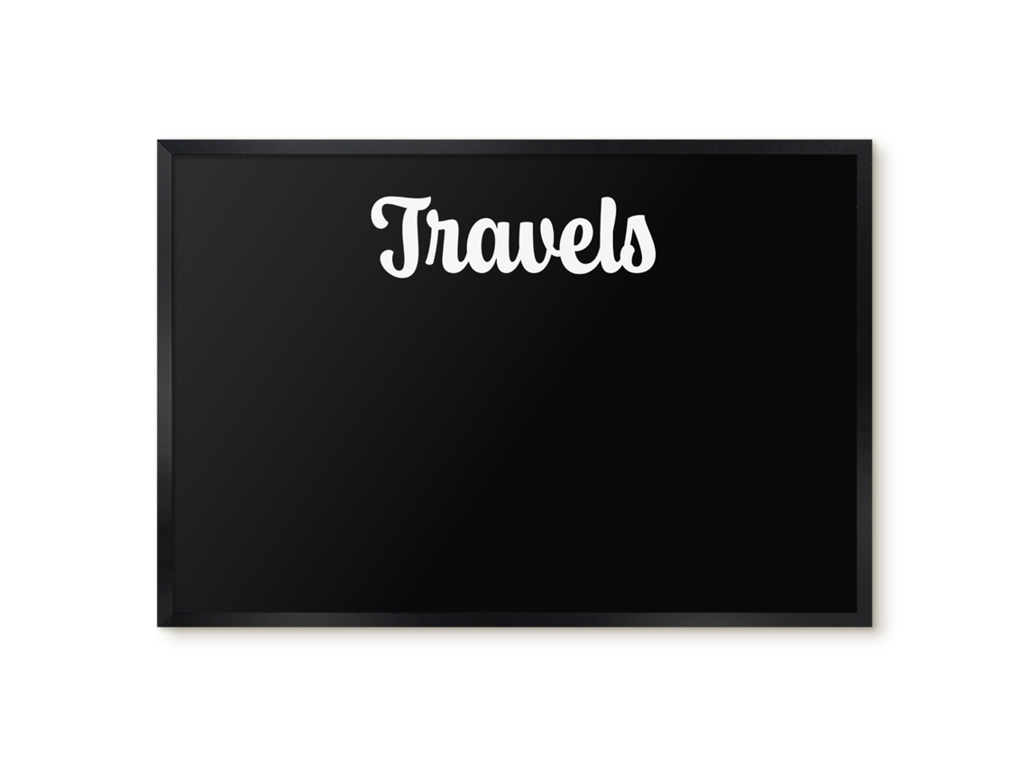 Quadro magnético de parede para viagens, ideal para o quarto, Espelharte (60x40 cm)