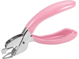Grampeadores, grampos de alta resistência, ferramenta escolar e de mesa para família com capa antiderrapante Slowmoose (rosa)