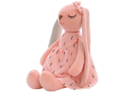 Ats muñeco de Conejo com Orelhas Longas Animado, Brinquedo de Pelúcia Macio para Bebês, Companheiro de Sono para Crianças