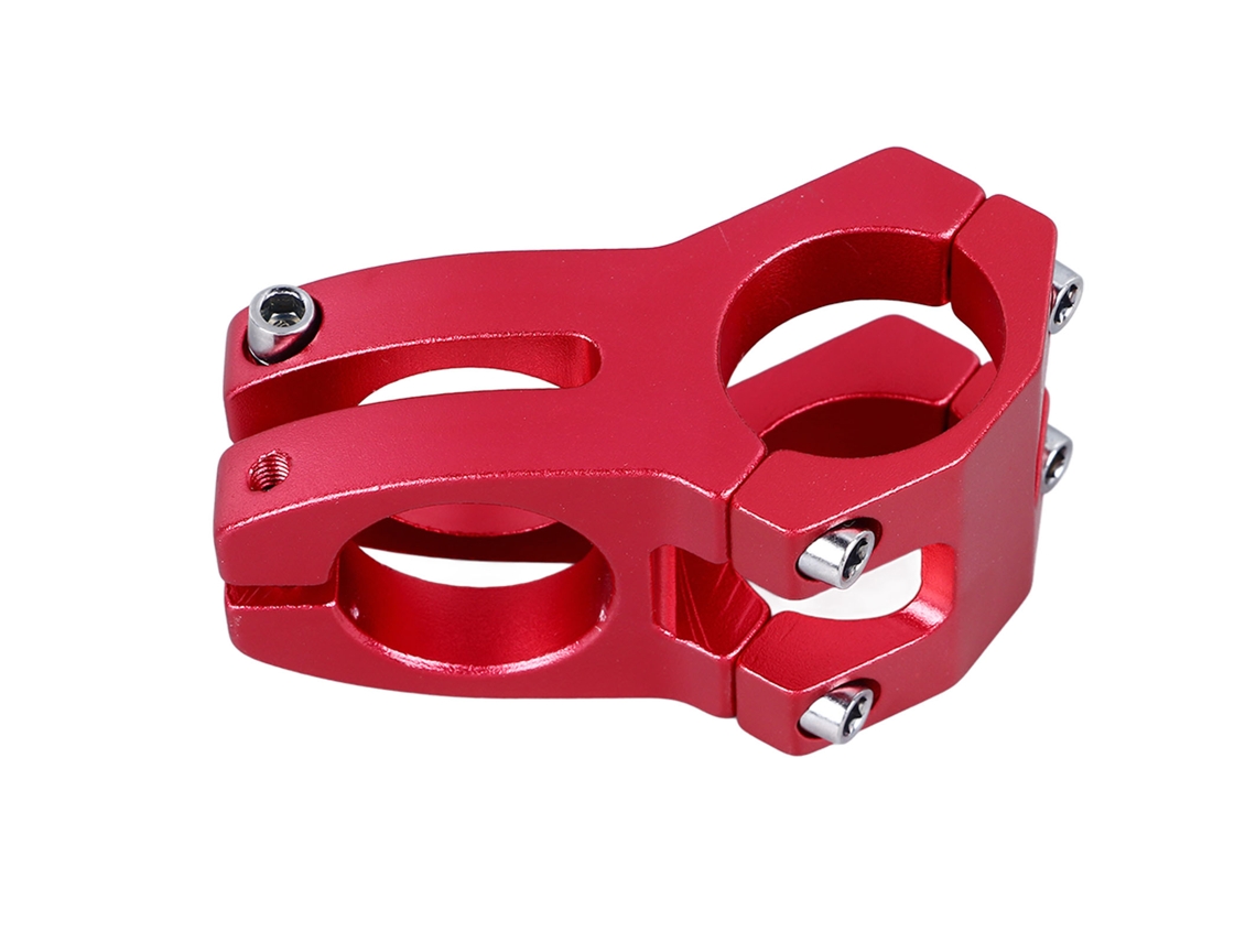 Cano de Guidão Mali Curto 31.8mm, Alumínio, Vermelho, para Mountain Bike, Road Bike, BMX
