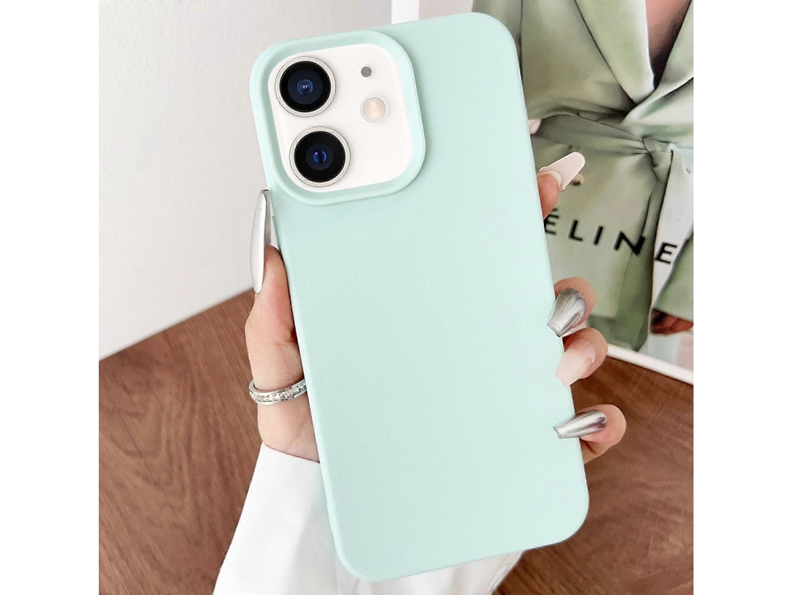 Capa De Celular Tpu Com Textura De Couro E Cobertura Total