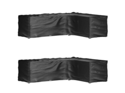 Vidaxl Capas P/ Mobília Jardim Forma De L 2 Pcs 16 Ilhós 260x210x80 Cm