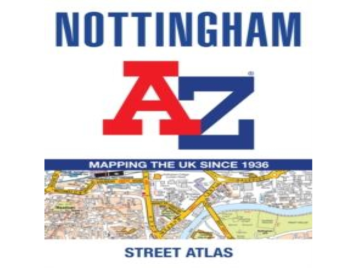 Livro Nottingham A-Z Street Atlas de A-Z Maps (Inglês)