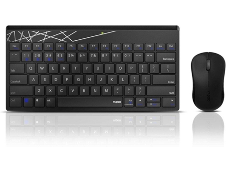 Teclado e Rato Rapoo Qwerty espanhol