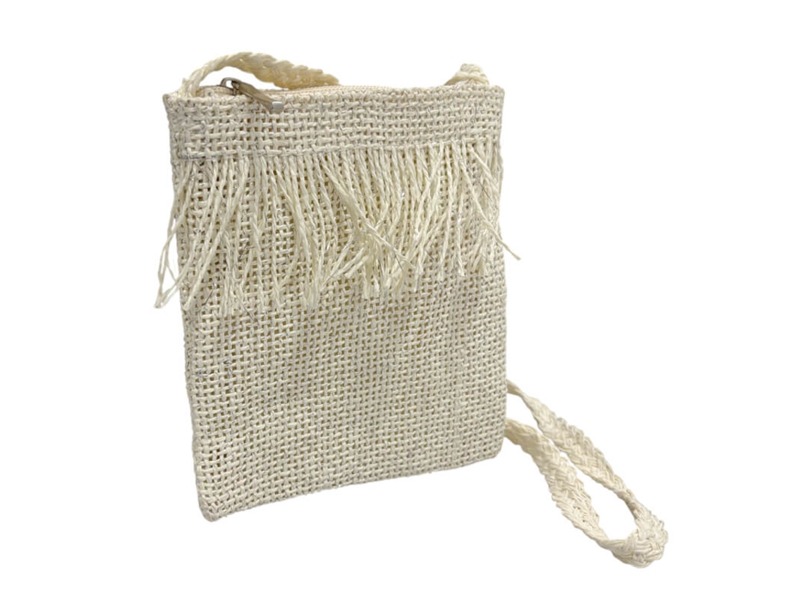 Bolsa De Tiracolo Pequena C/ Franjas Joseph Louis 01/282 Bege