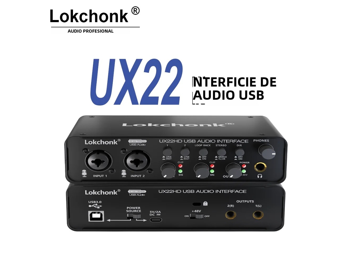 Placa De Som E Interface De Áudio, Equipada Com Um Conversor Ad De 32 Bits/192 Khz. Mdug