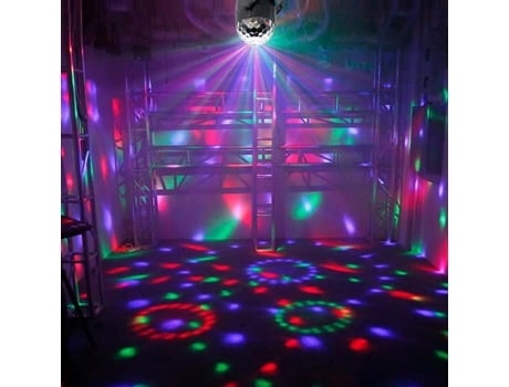 1 pc bola mágica luz 7 cores controle remoto colorido palco lâmpada led para discoteca festa led de alta potência WINOMO