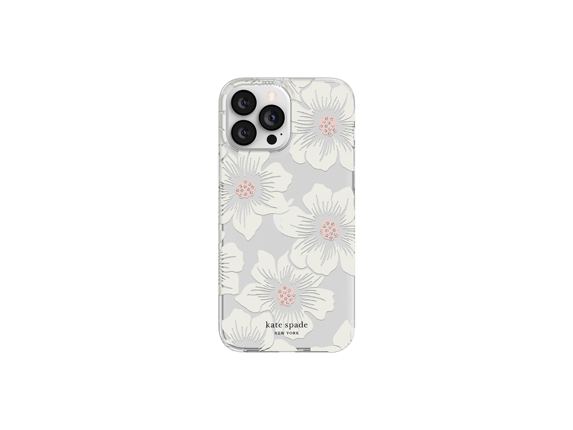 Capa Hollyhock Range Printed Rose para iPhone 12 Pro Max KATE SPADE Branco