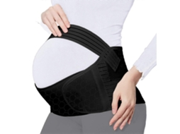 Cinta de Maternidade para Gestantes com Suporte Lombar, Leve e Confortável, na Cor Bege, Tamanho P . GOKOCO (para Abdômen 31 Cm)