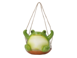 Mali vaso de Sapo Forma Animal Cartoon para Plantas Suculentas com Buraco de Drenagem