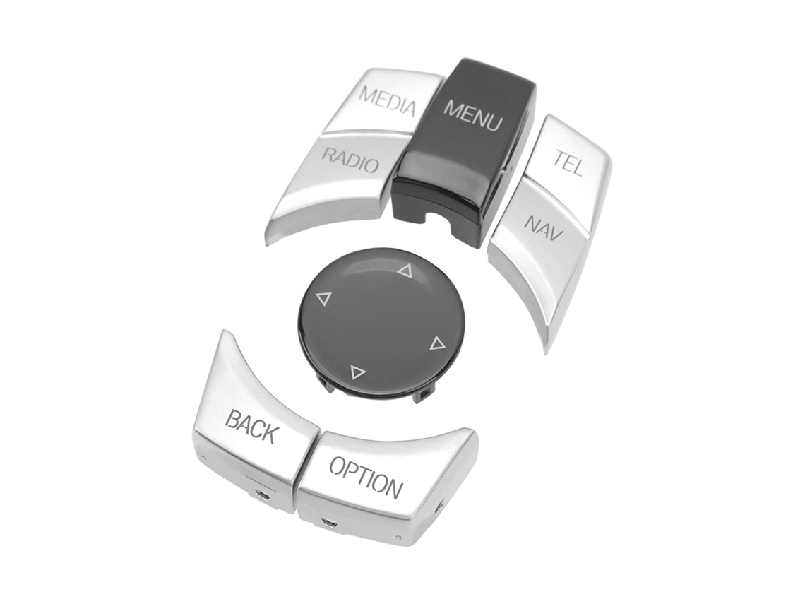Cocoarm Bouton De Commande Multimédia Voiture, Matériau Abs, Conception 6 Peças Améliorant L'intérieur Para