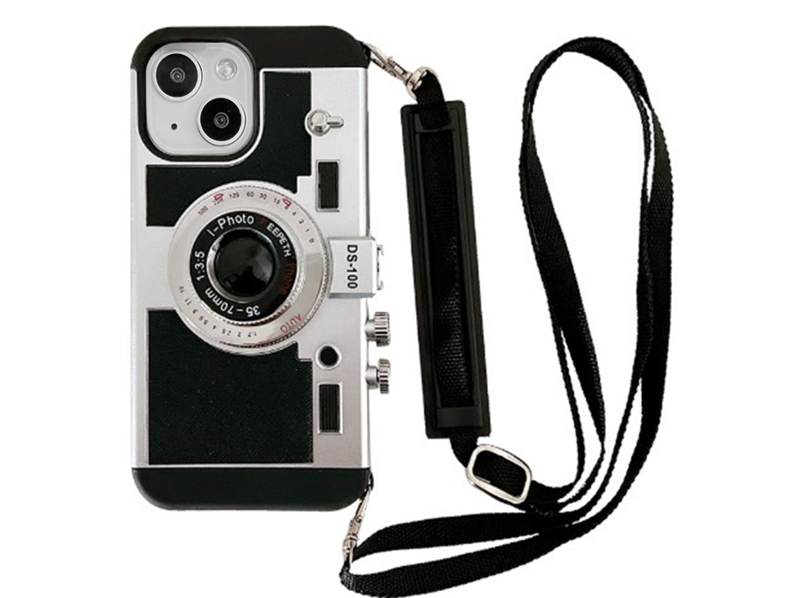Capa Retro LAXISCREED Iphone 14 com Cordão Removível