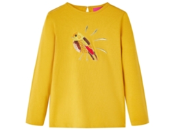 T-shirt De Manga Comprida Para Criança Ocre-escuro 104