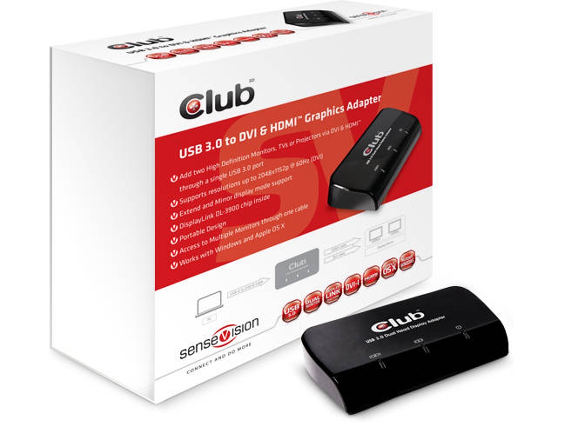 Cabo de Vídeo Adaptador STARTECH.COM USB2VGAPRO2 USB DVI