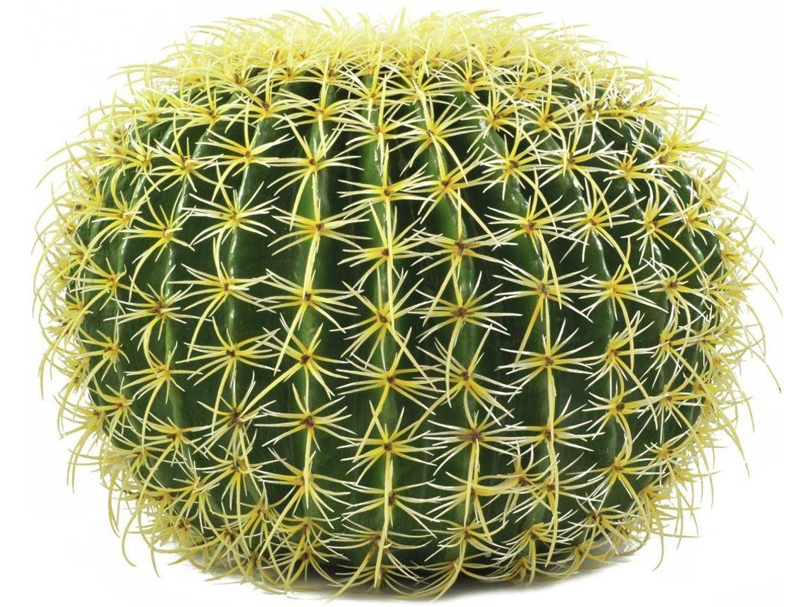 Planta Artificial EUROPALMS Barrel Cactus (Verde - 37 cm)