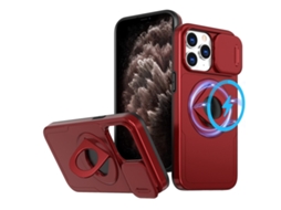 Capa Zruxe Compativel Com Iphone 11 Pro Max (camshield Magsafe Ring Holder - Armor - Vermelho)
