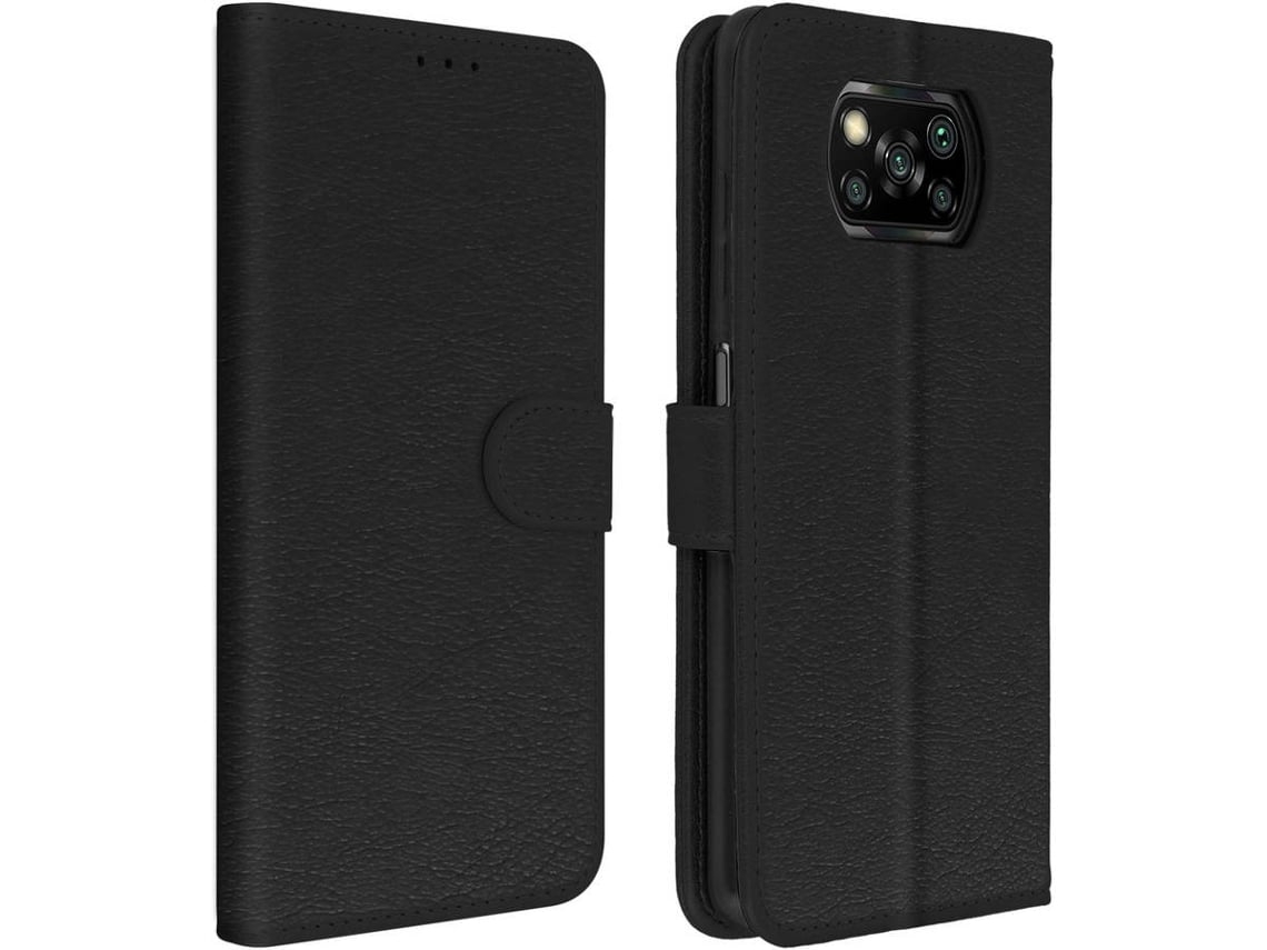 Bolsa Xiaomi Poco X3 Livro Carteira Preto