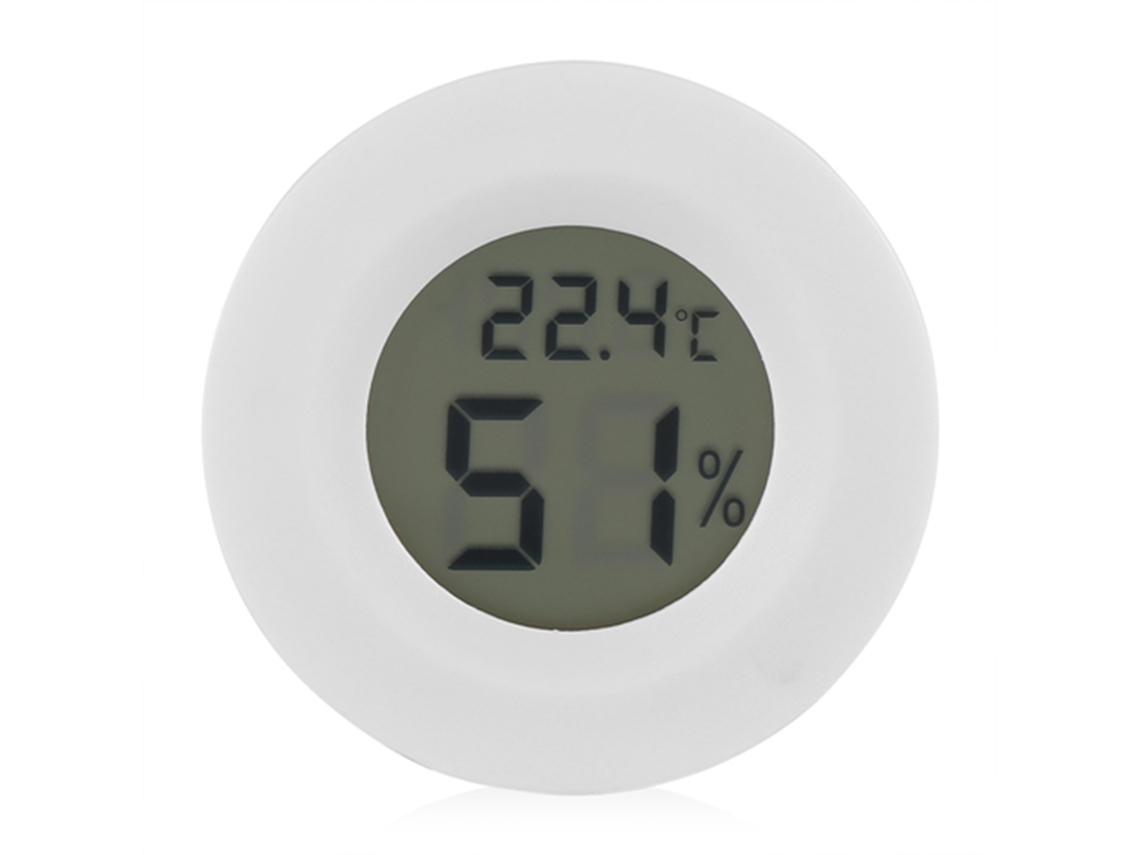 Termômetro E Higrômetro Digital Lcd De Temperatura E Umidade Para Répteis Pet, Branco