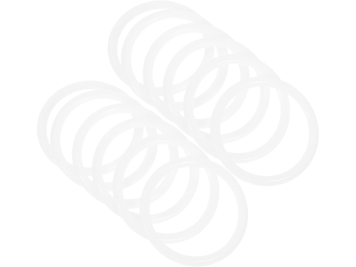 Acessórios Para Macramê: 50 Aros De Plástico Branco, Duráveis E Leves, Para Decoração Em Macramê E Confecção