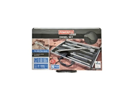 Conjunto de 5 Cinzéis POWERFIX