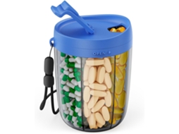 Organizador de Comprimidos CHRUI 6 Vitaminas Anti mistura Sem Bpa (azul Escuro)