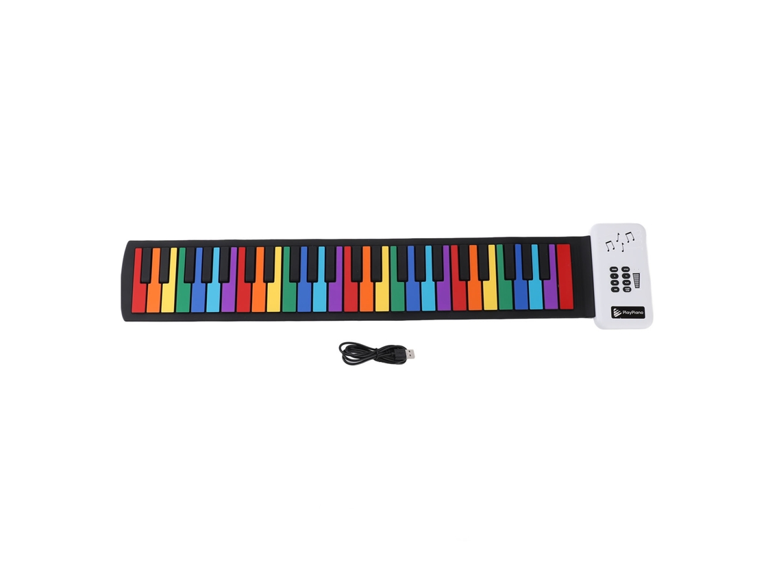 Mali piano de Rolo 49 Teclas Flexível Portátil Usb Recarregável para Crianças Iniciantes