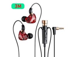 Fones de Ouvido MDUG para Karaokê com microfone, cabo de áudio, cancelamento de ruído baixo (3m preto)
