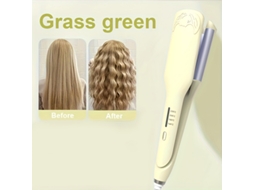 Modelador De Cachos E Ondas Com 2 Cilindros Para Cabelo, Ideal Para Ondas Largas, Verde Grama+ 3 Acessórios