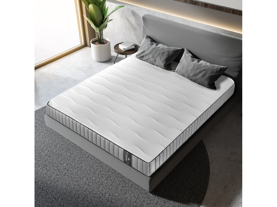 Colchão Híbrido Cecotec Flow 6990, 160x200. Multicamadas, Núcleo De Molas Ensacadas Springcore E Espuma Viscoelástica Viscocare