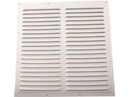 Grelha De Ventilação Robusta Em Metal (400 X 400 Mm) Com Malha Protetora, Perfeita.