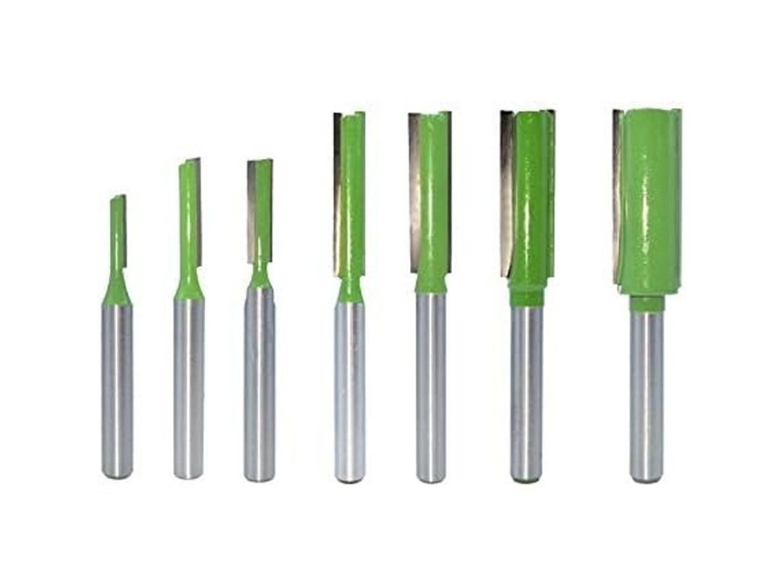 Peças De Brocas Reta Router 6mm Mango 3-12mm Diâmetro Corte Único/doblo Flauta Para Madeira Trabalho Cnc Manual