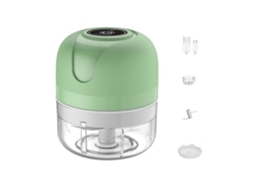 Mini Picador De Alho Elétrico, 100 Ml, Sem Fio, Branco