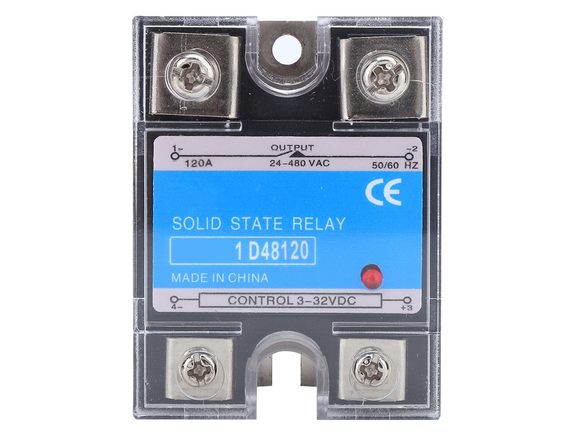 Relé de Estado Sólido HKJ SSR 3 32VDC Entrada 24‑480VAC Carga