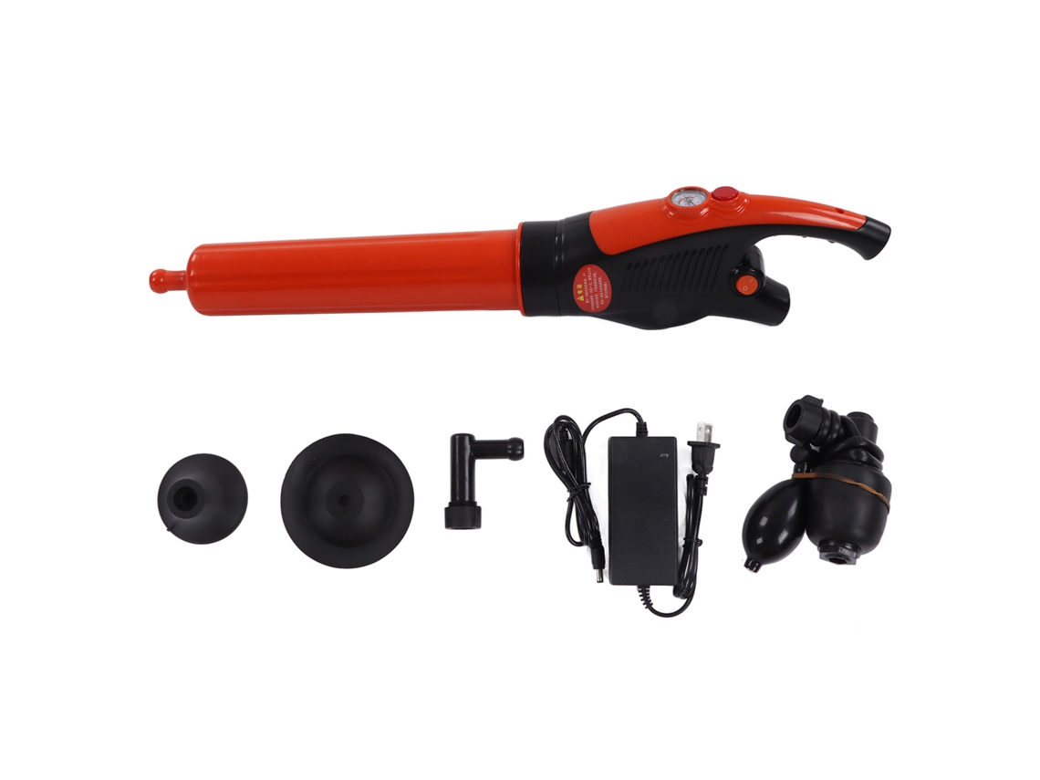 Desentupidor Elétrico de Alta Pressão para Ralos, Automático, Rápido e Eficiente, 100-240V