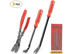 Kit De Reparo De Tapicería Automotiva Com 3 Alicates E Extraidores De Pinos Com Bolsa De Armazenamento