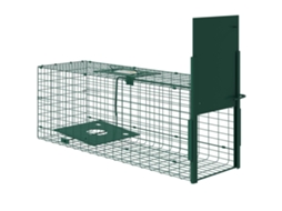 Cage Attrape Animaux Nuisibles 1 Entrée Dim. 80l X 25l X 30h Cm Vert Foncé