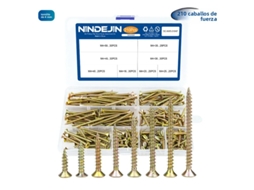 Conjunto De Parafusos De Cabeça Chata Para Madeira (m4, 210 Peças), Incluindo Kit De Parafusos Autoatarraxantes De Chumbo-zinco.