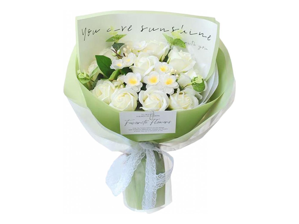 Buquê de rosas de sabão artificial compatível com o estilo Aslowmoose