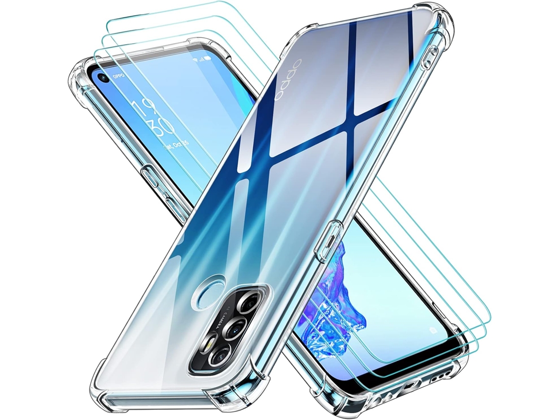 Capa Ultra Fina Para Oppo Oppo A32 / A53s / A53 2020 / A33 2020 Hongwe. Anti-choque Transparente