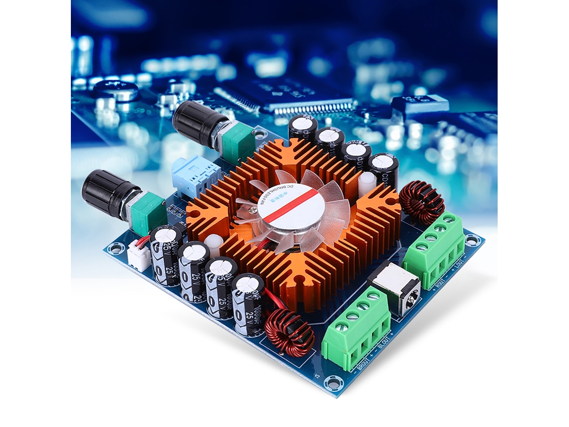 Laxiscreed Amplificador Digital De 4 Canais Xh A372 Com 4x50w De Potência, Chip Tda7850