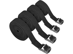 Conjunto De 4 Cintas Amarração Pretas 7 M